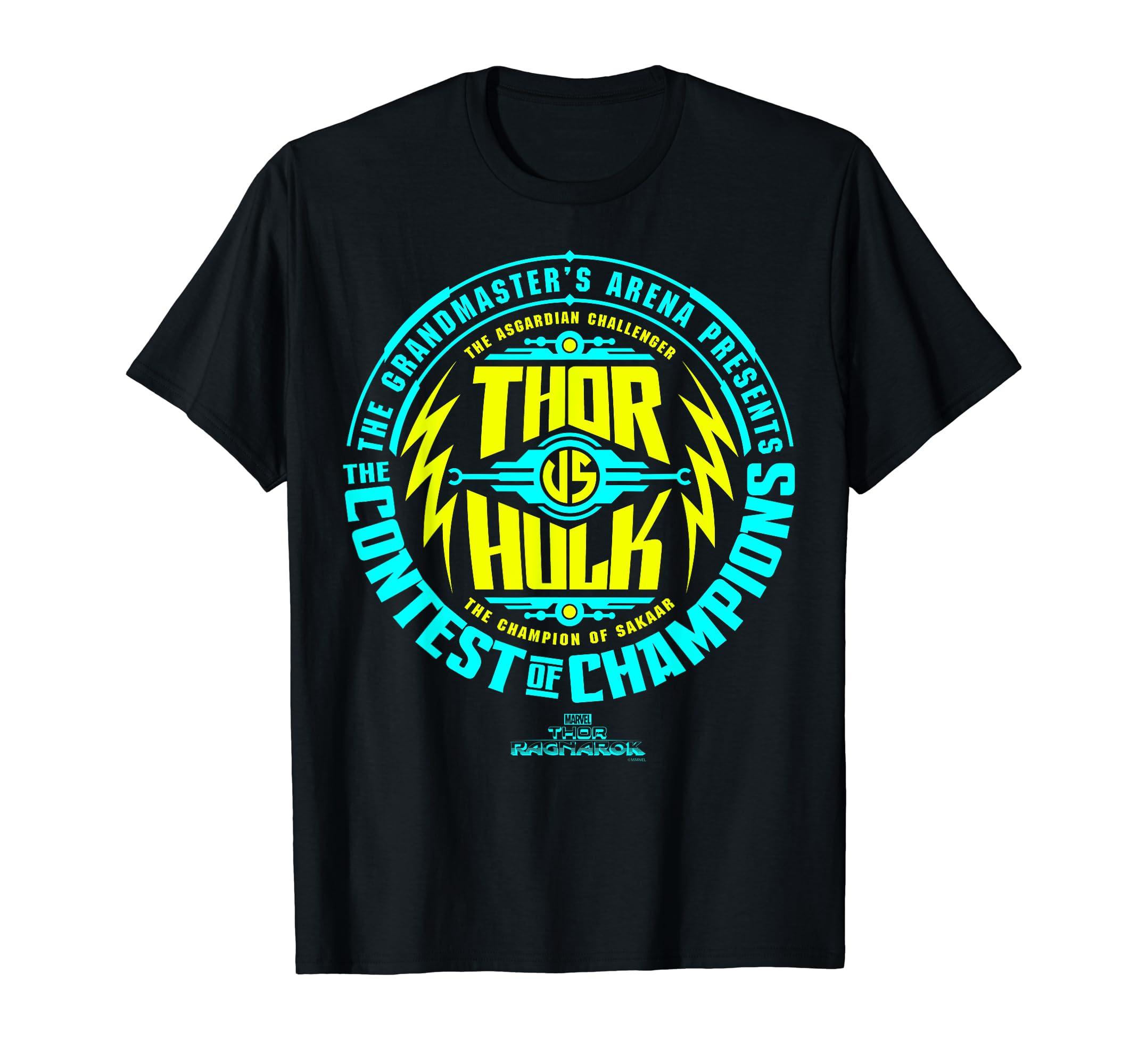 

Marvel Thor Ragnarok vs Hulk Contest of Champions T-Shirt чёрный