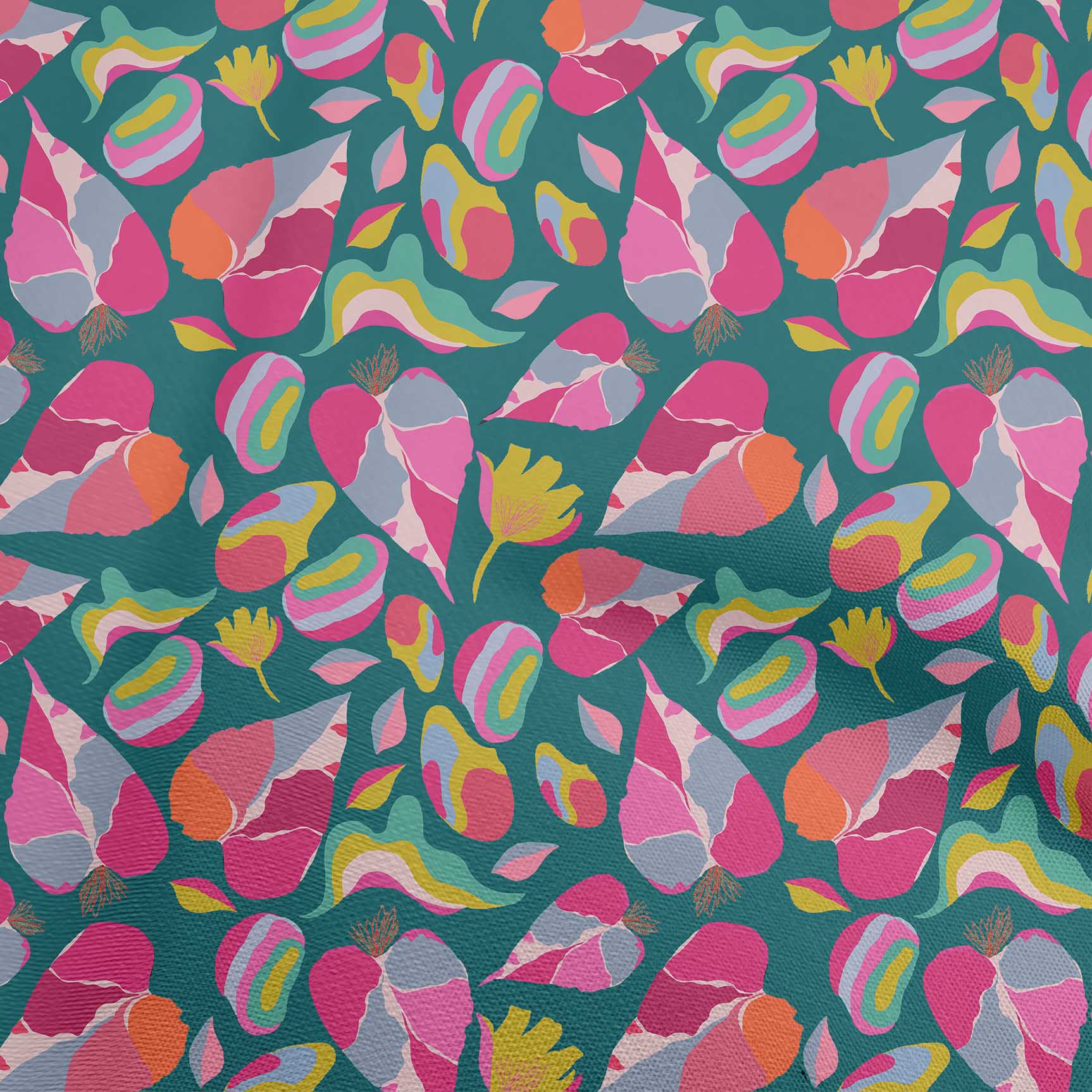 

oneOone Cotton Flex Blue Fabric Abstract Floral Dress Material Тканина Тканина з принтом у дворі 40 дюймів 42 Inch Wide - Viscose Chiffon чирок зелений колір