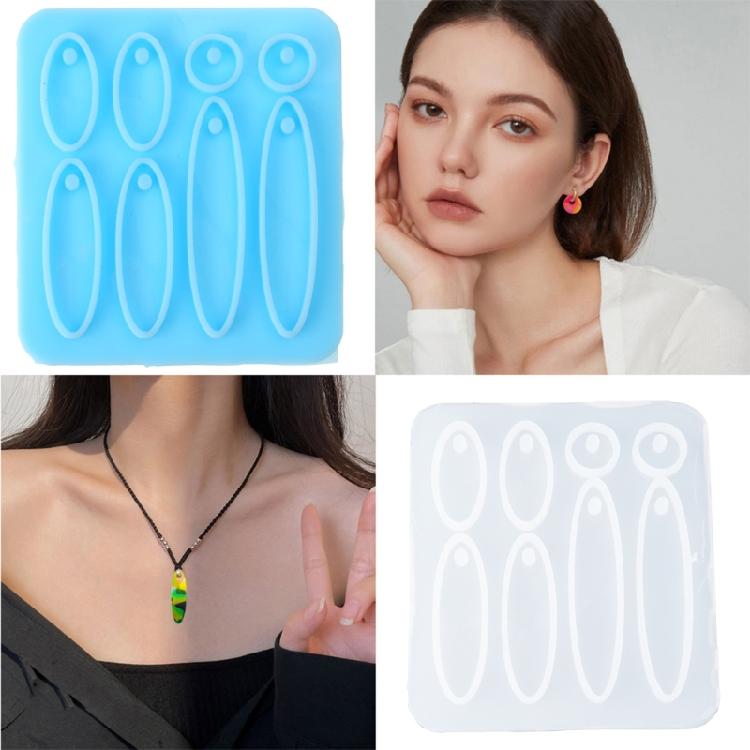 Earring Molds with Holes Hand-Making Accessories Silicone Material for Earrings