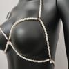Delicate Handcraft Pearls Chest Necklace Formal Event Jewelry for Daily Wear and Layering