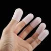 Yosoo Fingertip Protectors, Thumb Trigger Fingertip Protectors, Protective Caps for Cooking, Food-Grade Silicone, Reusable Fingertip Protection Pads,