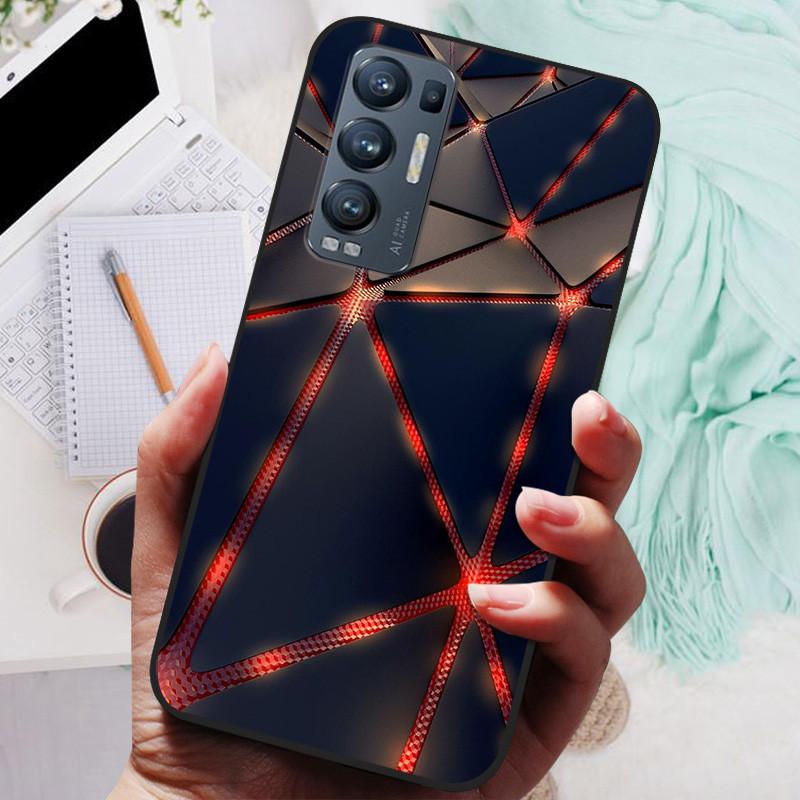 For OPPO Find X3 Neo Case Black Cover Lion Wolf Silicone Soft Back Cases For OPPO Find X3 Lite Phone Case Reno 5 Pro Plus 5G