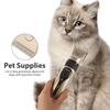 1Set Pet Hair Trimmer Professional Quiet Low Vibration Dog Hair Clipper Titanium Ceramic Cutter Grooming Tool Cat Dog Use