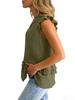 2026 Summer Women's European American Ruffled V-Neck Vest