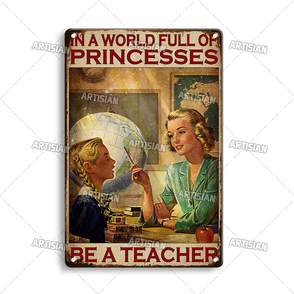 Artisian Job Metal Sign Vintage Teacher Tin Poster Hobby Decorative Plate Wall Decor Garage Bar Pub Club Hotel Cafe Kitchen Home
