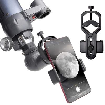 ANQILAFU Universal Handy-Adapterhalterung Kompatibel mit Spektiv und Mikroskop zur Aufnahme Passt auf Okulardurchmesser Fortschrittliches Kunststoffmaterial -