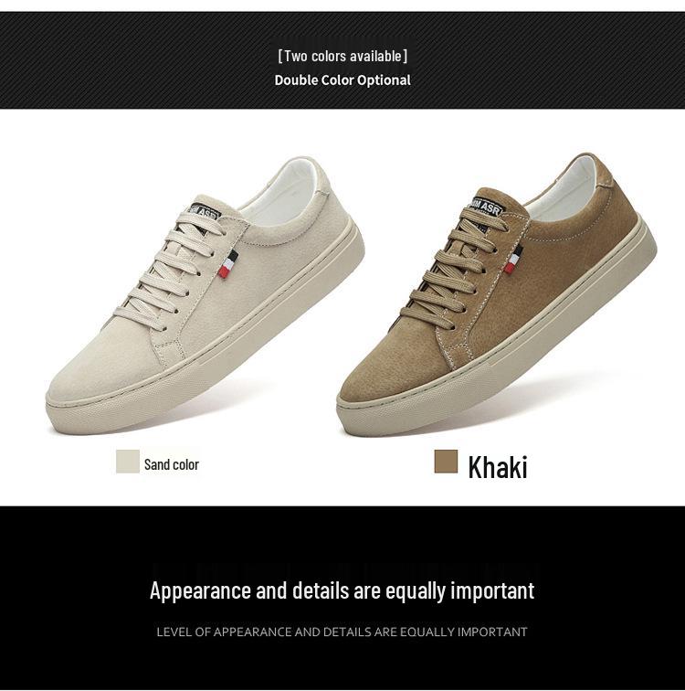 Ekstra Geniş Erkek Günlük Spor Ayakkabı - Süet & Deri, Kore Tarzı, 45-49 Bedenler