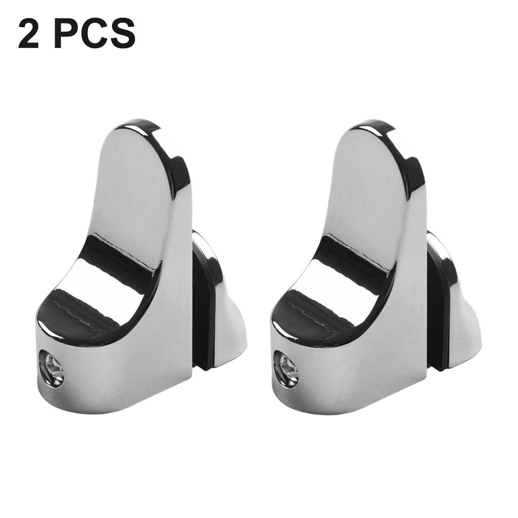 2Pcs Glass Clamp ZincAlloy Glass Clips Shelf Clamps Holder Flat Back Mount Holder 55 X 24 Mm For Partition Board Desk