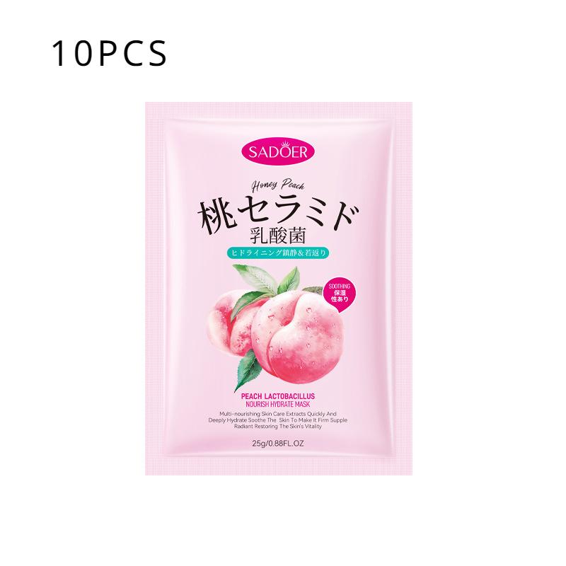 Sadoer Peach Lactobacillus Nourishing Hydration Mask Moisturising Mask