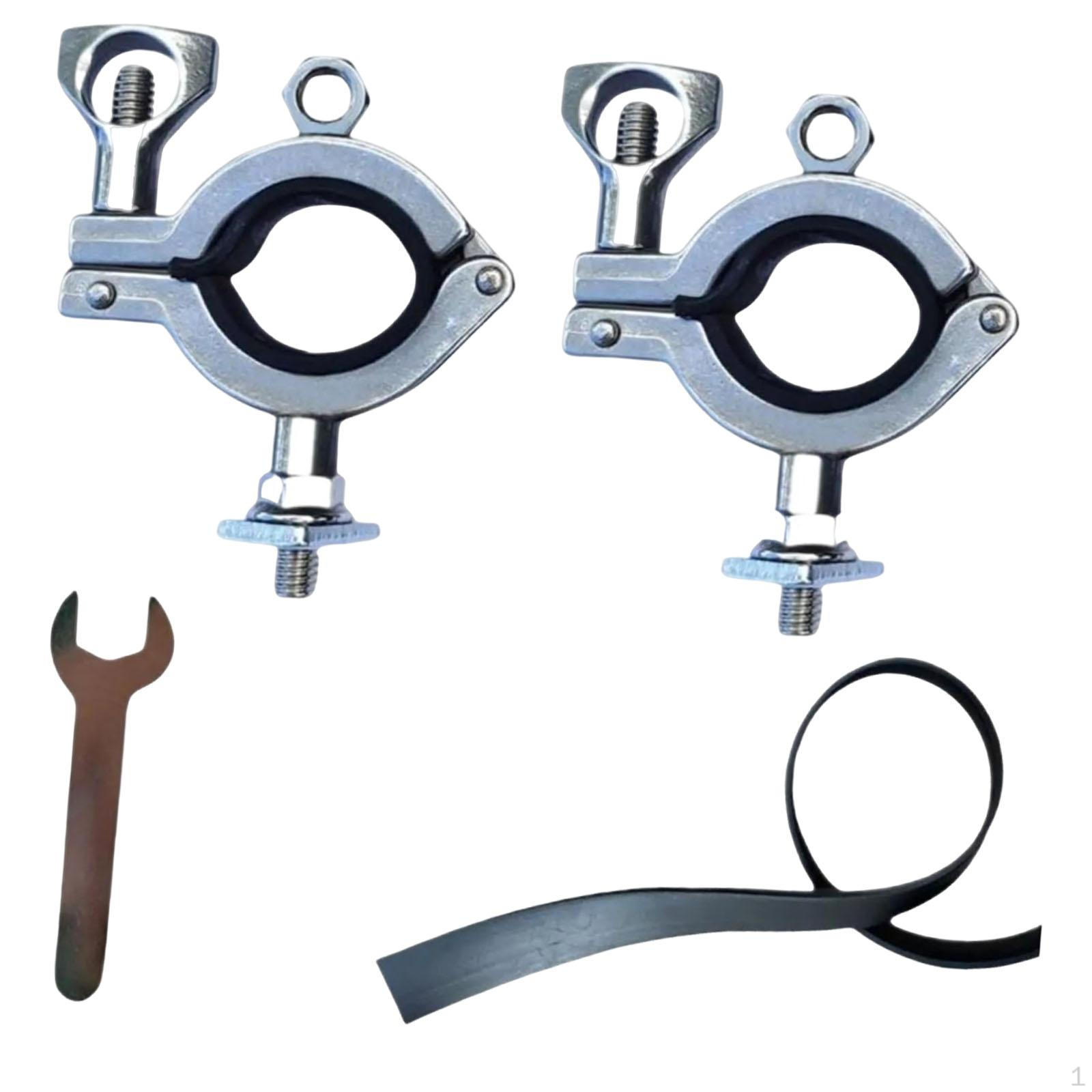 

2 And Axe Roof Rack Mounts, Heavy Duty Fixing Kit with Rubber Handle for Cars Trucks серебряный