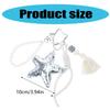 Elegant Star Pearls Beaded Keychain Charm with Tassels Bag Accessories for Handbags Backpacks and Purse Decorations