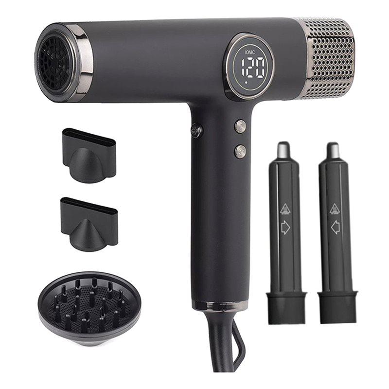 LITE-Hair Dryer For Salon-1800W High Speed Powerful Blow Dryer With 110,000 RPM Turbo Heat For Fast Drying EU Plug