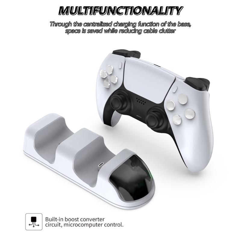 Charging Dock with Double Slot for P5 Controller Charging Stand With LED Light Quick Charging Stand For Gamers