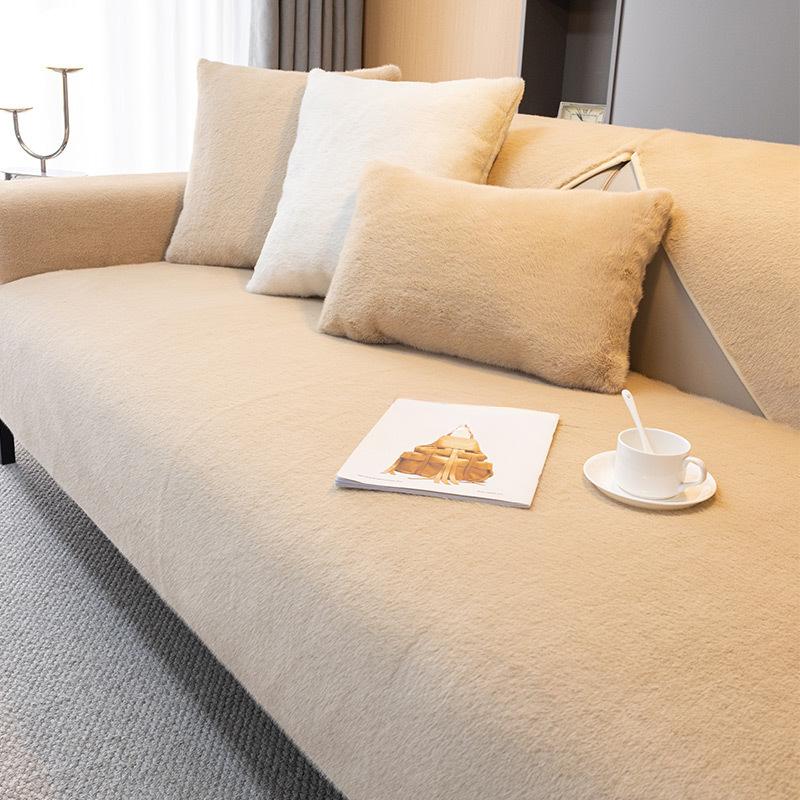 Pernă de pluș de iarnă cu blană, husă de canapea din material textil acoperită complet, pernă de înaltă calitate