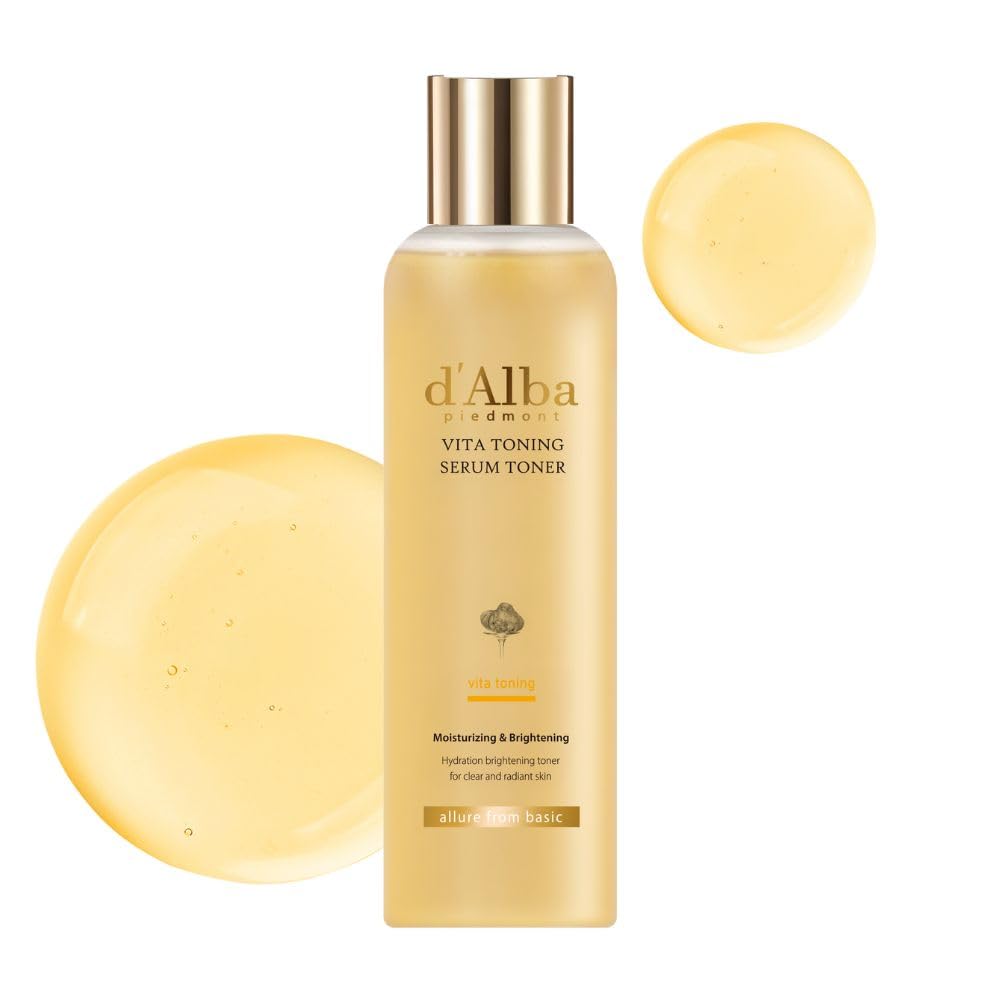 

d Alba Vita Тонизирующий серум-тонер 180 мл - Отбеливающая витаминная вода 11,76% Глутатионовый серум-тонер Лосьон Увлажняющий Гипоаллергенный Текстура кожи Сияние