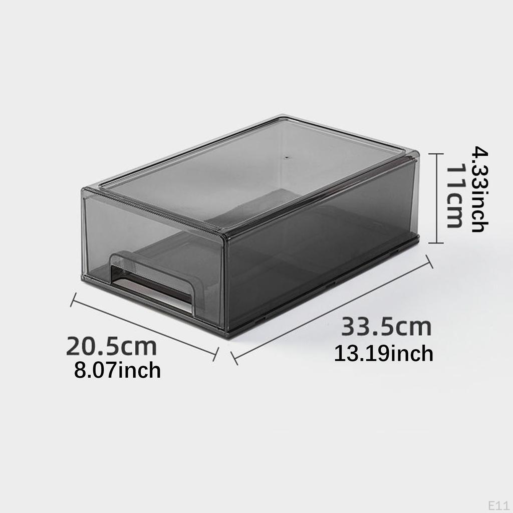 Acrylic Container for Desk Storage with Drawer