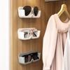 1PC Punch-free Glasses Storage Rack Wall Mounted Sun-glasses Display Holder Wardrobe Decoration Storage Box Sunglass Organizer