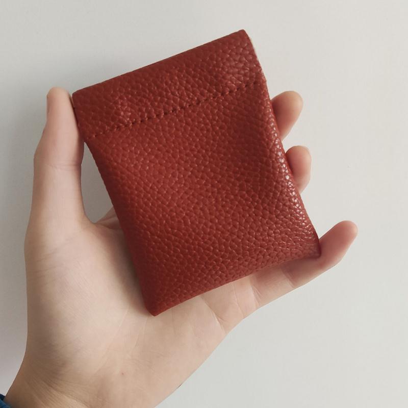 Pu Leather Coin Purse Women Men Mini Short Wallet Bag Key Headphone Card Holder