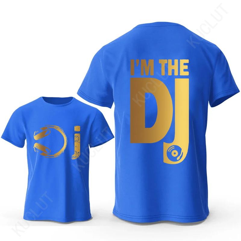 DJ Headphone Print T Shirts Turntablist Graphic Men Streetwear Short Sleeve Tees Recorded Music Gifts Tee T-shirt Male Clothing