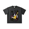 260 GSM Double Yarn 32 Count 100% Cotton Demon Slayer V54 Nakime Print Unisex Heavy Cotton T Shirt