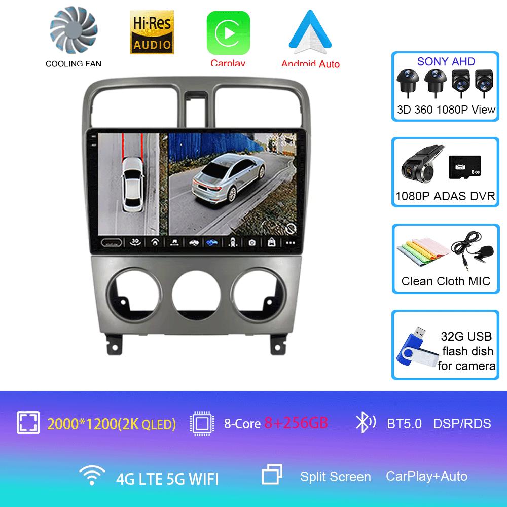 Android 14 For Subaru Forester Spoiler 2004 2005 2006 2007 2008 Radio Multimedia Video Player Navigation GPS WIFI BT DSP Stereo