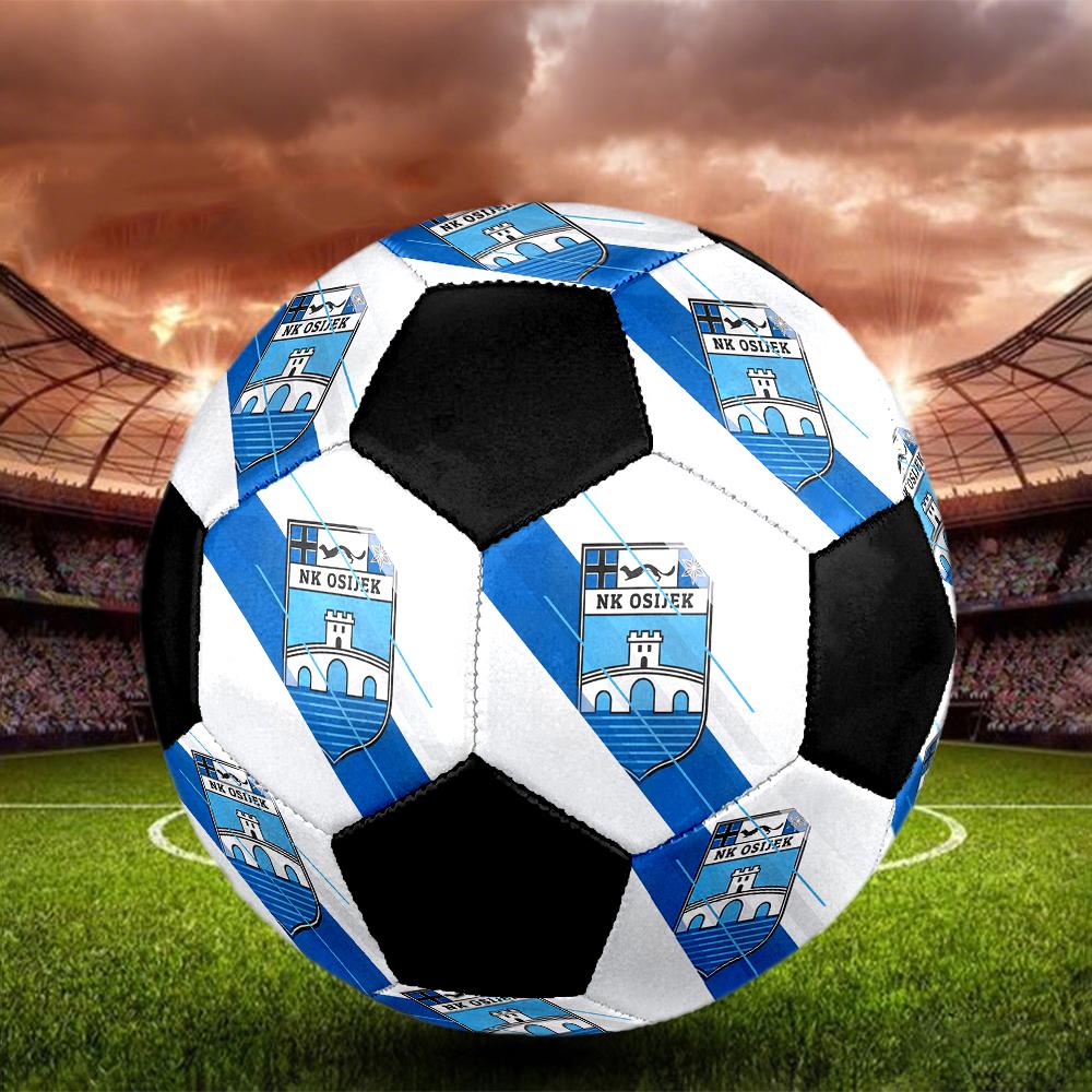 SIZE 5 NK Osijek Soccer Ball Colorful All Ages Machine Stitched PVC Competition Ready Durable High-Bounce