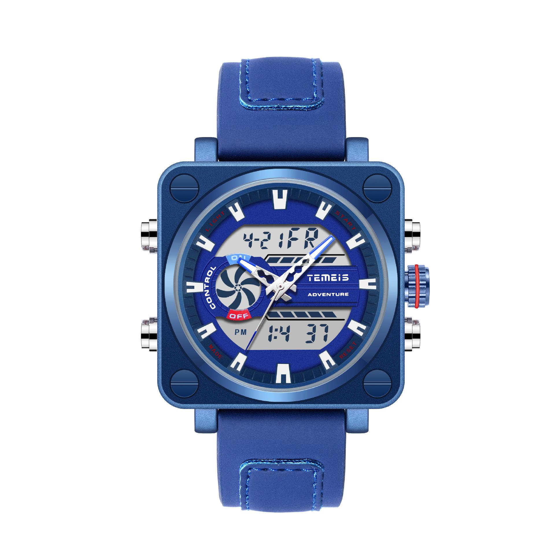 Men S E-Commerce T008 Square Student Outdoor Business Watch Luminous Calendar Large Dial Watch General