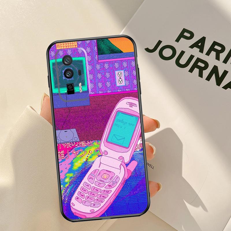 Vaporwave Aesthetic Trippy Case For Xiaomi 17 Pro Max 14T 13T 15T Pro 14 15 Ultra POCO F8 F7 F5 F6 X5 X6 X7 Pro Coque