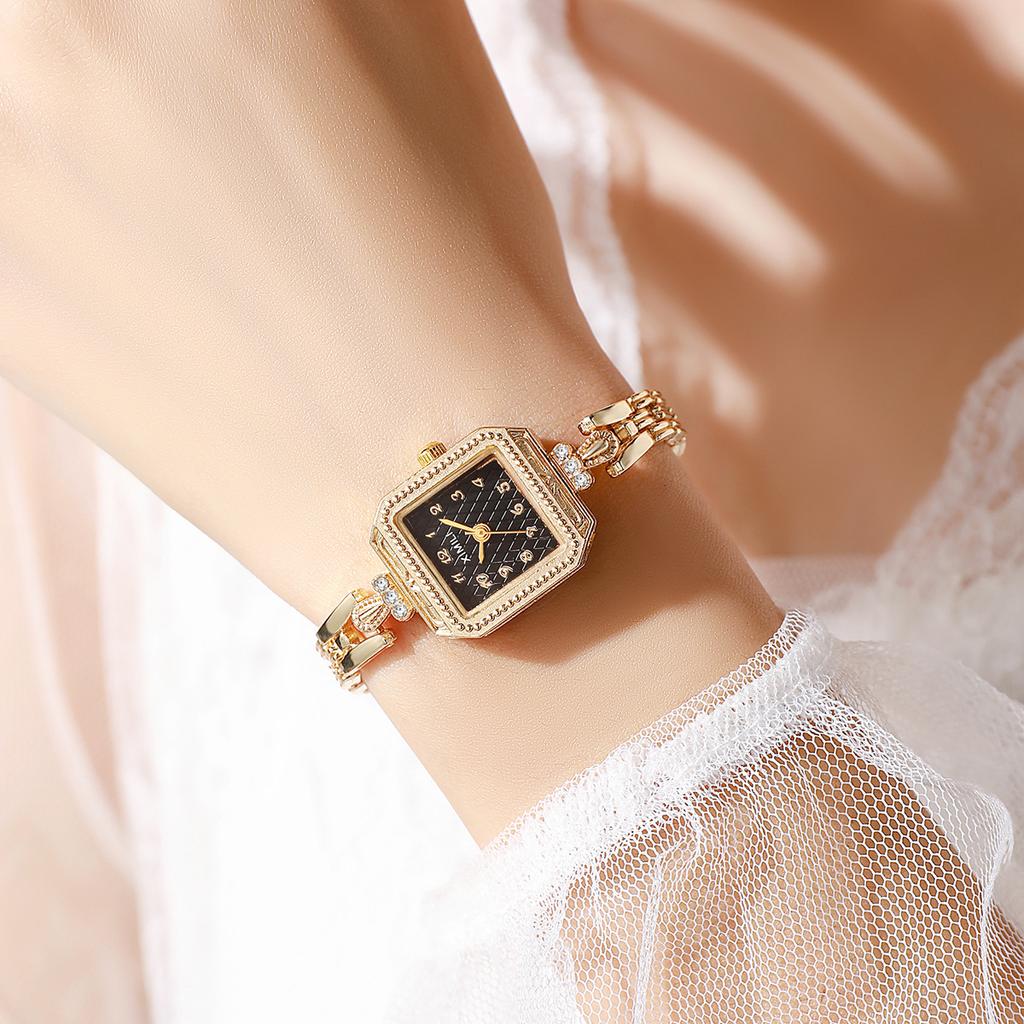 Year Literary Retro Square Small Exquisite Light Luxury Niche Style Temperament Bracelet Quartz Watch