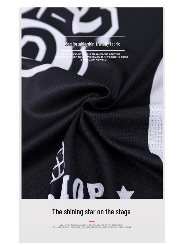 Korean Hip-Hop Quick-Dry Dance T-Shirt and Pants Set for Boys and Girls