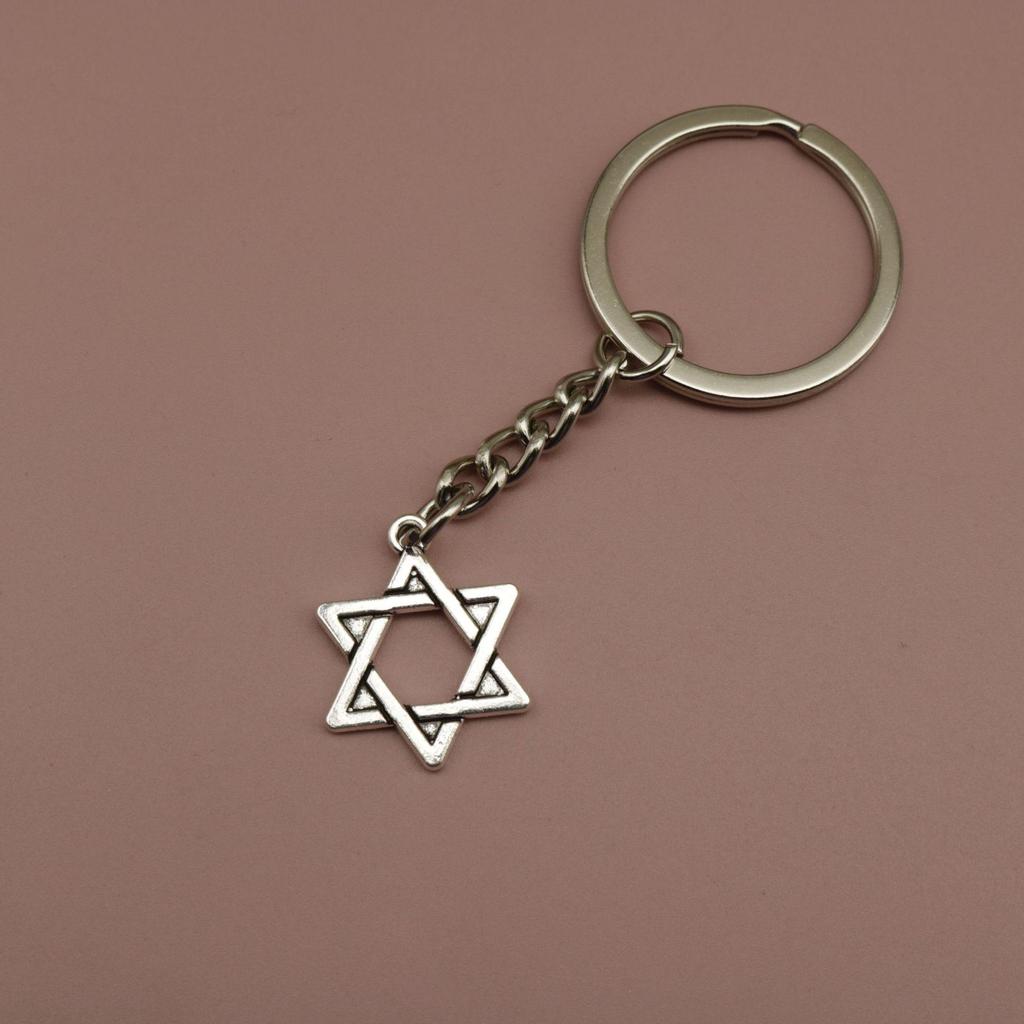 Hot Selling Six-Pointed Star Pendant Keychain Jewelry