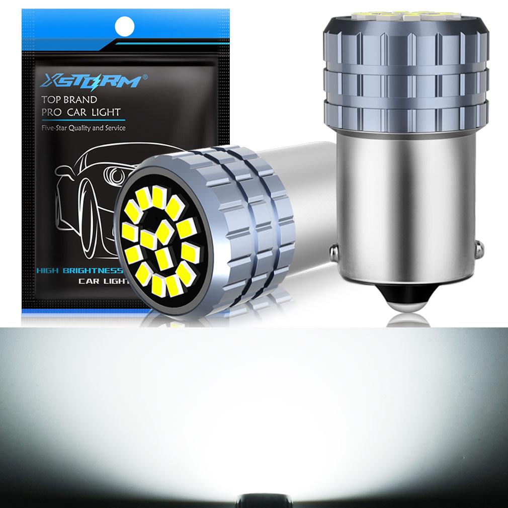 

2 шт. 1156 BA15S BAU15S P21W PY21W BAY15D светодиодные лампы 1157 P21/5W R5W 15SMD 2016 автомобильный указатель поворота заднего хода 12 В белый 6000 К 1156 BA15S P21W белый