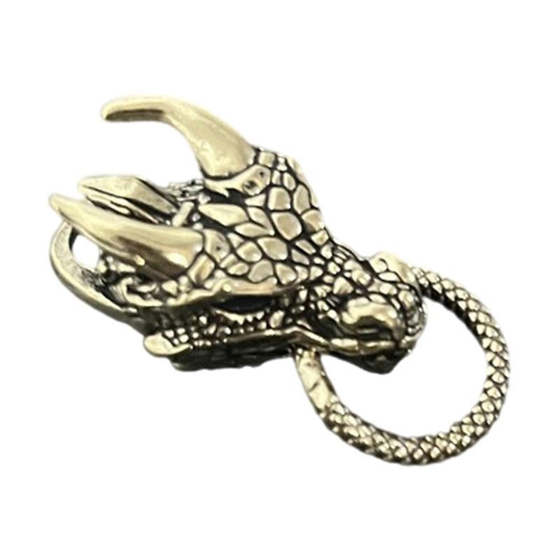 Unique Chinese Dragon Metal Beads Pendant for Paracord and DIY Enthusiasts Jewelry Making Paracord Bead