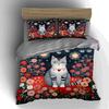 Whimsical cat garden. Bedding Duvet cover sets Duvet covers Pillowcases gifts (1 * Duvet Cover 2 * Pillowcases, without duvet insert)