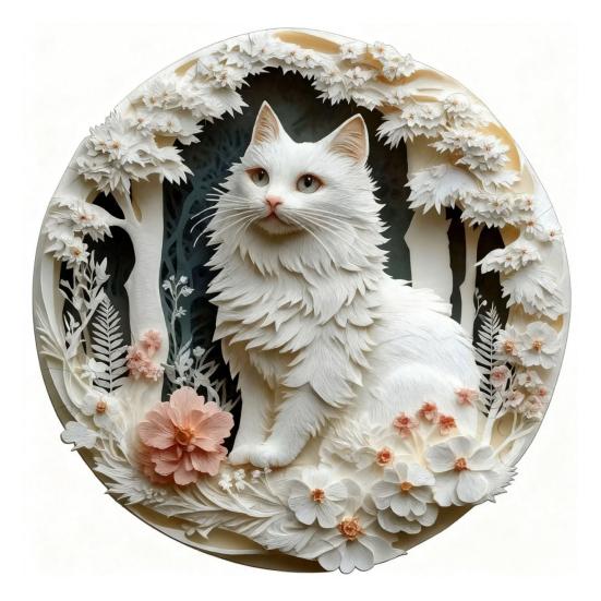 

1000Pcs/Set Carved Dragon Jigsaw Puzzle Wooden Peacock Puzzle Challenge Game Educational Cat Difficult Puzzle Toy Home Decoration C