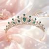 Baroque Style Princess Headband Gold Plated Bridal Tiara Fairy Rhinestone Headband  Pageant
