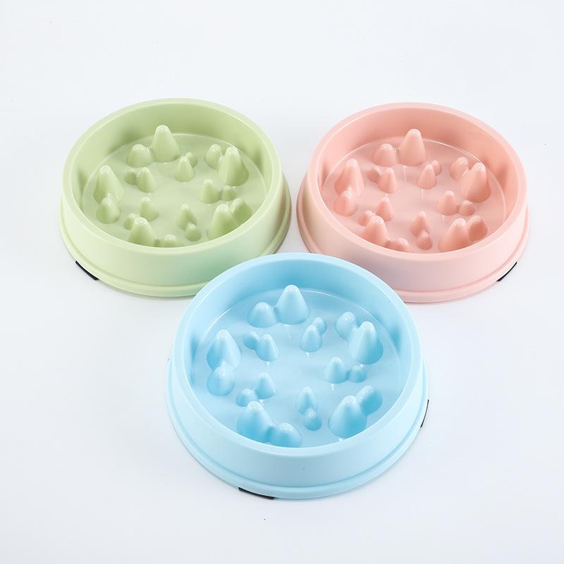 Anti-Choke Slow Feeder Dog Bowl, Pet Slow Eating Food Bowl for Dogs Cats, Anti-Gulping Bloat Stop Pet Feeding Supplies
