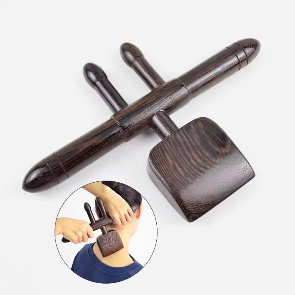 Solid Wood Massage Tool portable Back Massager Hand-Held Meridian Massager Back Massage