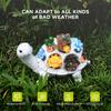 Solar Garden Turtle Statues Decor, Turtle Gifts For Moms, Solar Turtle With Butterfly Outdoor Decorations Solar Lights, Patio Lawn, Yard