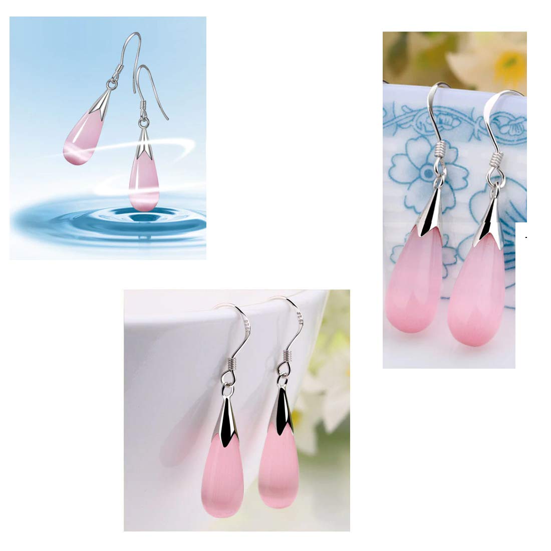 Серьги из стерлингового серебра с жемчужными каплями для девочек и женщин — фото 9