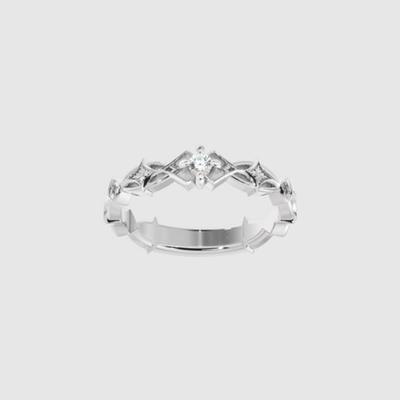 MUSEE.ART Flower Dia Couple Ring(women)