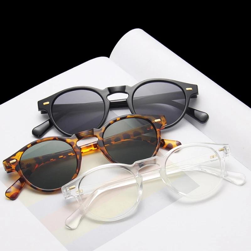 Klassische Leopard Vintage Sonnenbrille Frau Männlich Runde Cat Eye Sonnenbrille Weibliche Retro Stil Kleine Rahmen Sonnenbrille Weibliche Shades
