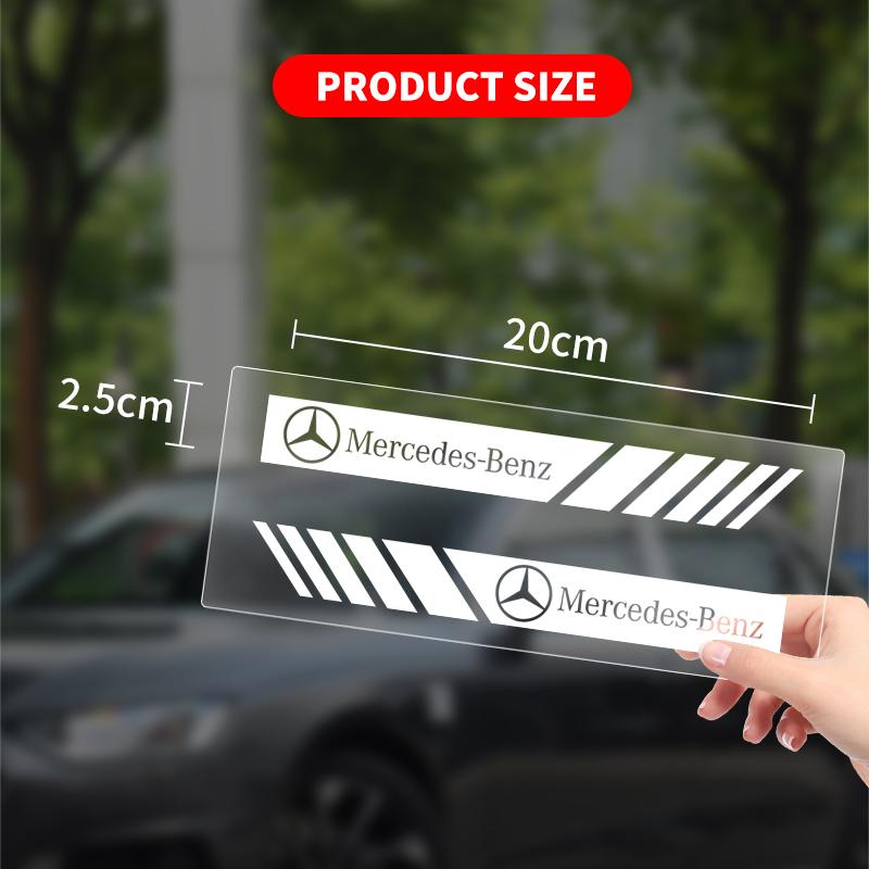 2pcs Car Rearview Mirror Side Decal Stripe Sticker Vehicle Body Accessories For Mercedes Benz AMG A B C E S CLA GLA GLB G Class