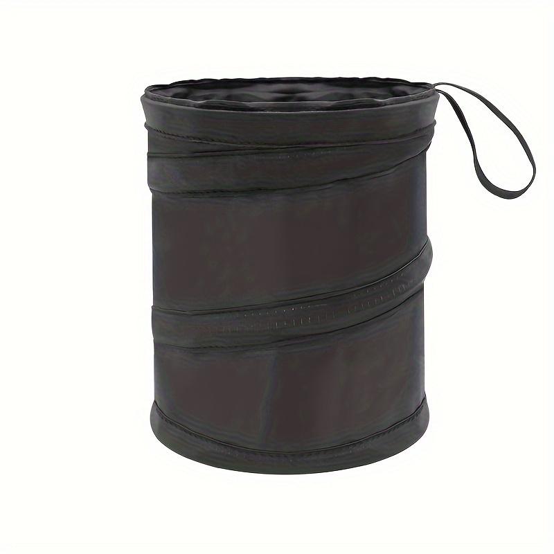 1pc Foldable Fabric Car Trash Can with Lid - Multi-Use Storage Organizer for Vehicle Interior Cleaning, Car Trash Can Foldable, Vehicle Organization