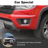 2x Carbon Fiber Front Fog Light Lamp Decor Cover Trim For Chevy Colorado 2014-18