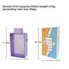Yafeiqi Creative Rectangular Plastic Water Cup With Sealing Leakproof For Office And Outdoor Use