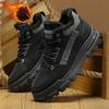 Winter Sneakers Men's New Warm Cotton Boots with Thick Soles Versatile Snow Anti Slip Outdoor Leisure Hiking Cotton Shoes Botas
