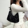 Harugio Sequin Sparkly Bag, Party Bag, Wedding Shoulder Bag, Handbag, Small Pouch, Stylish and Cute, Perfect for Everyday Use, Yukata, Dresses, and