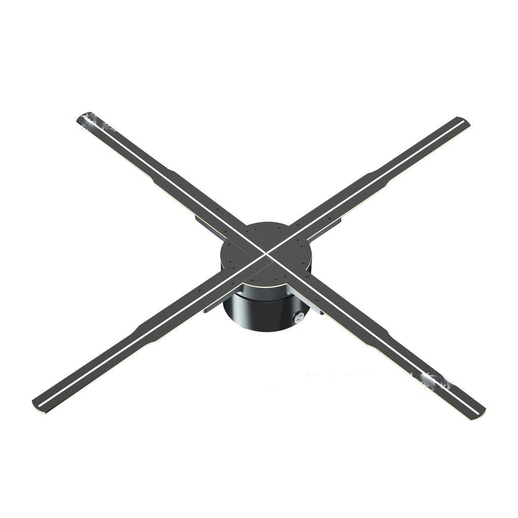 48W Holographischer Projektor Wifi 3D-Anzeige Luftbildgebung LED-Logo Holographisches Licht 3D-Lüfter Wandmontage Werbemaschine