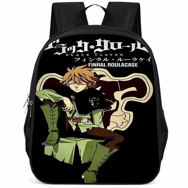 Sac à dos Black Clover 15 pouces Grande capacité Léger Tissu Oxford Pour Enfants